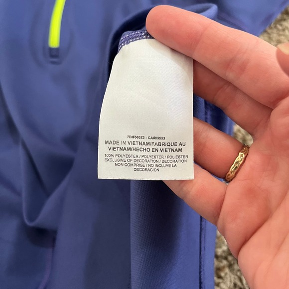 Nike Running Top Womens Size Medium Racer Blue 1/4 Zip Dri Fit Athletic Pullover - Picture 5 of 7